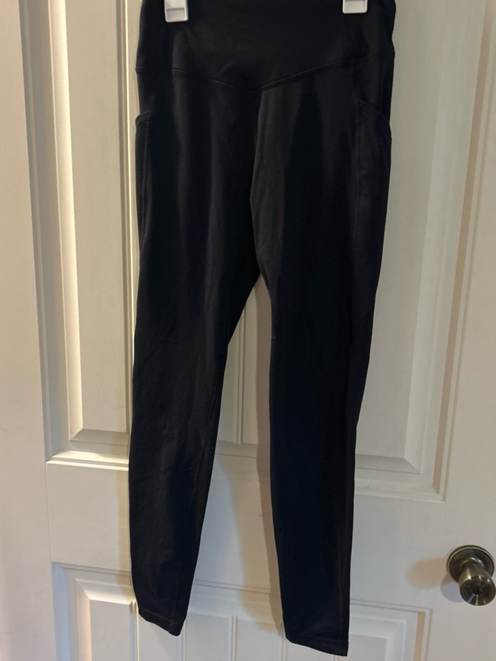 Baleaf Black High-Rise Leggings with Side Pockets